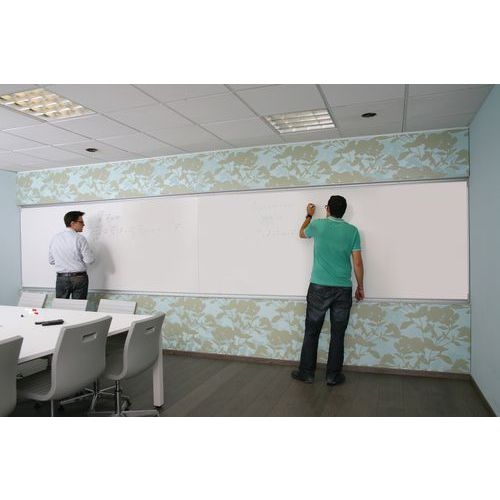 Tableau blanc Horizon 120x400 spécial vidéoprojecteur - e3 - 2 éléments H120xL200cm - Image 2