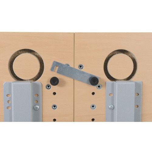 Table rectangulaire Avel plateau pivotant pieds alu sur roulettes - Image 3