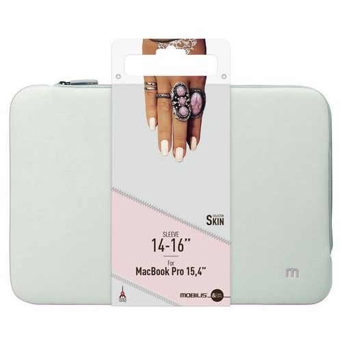 Sacoche de transport Mobilis Skin Sleeve 14-16'' - Gris et rose - Image 4