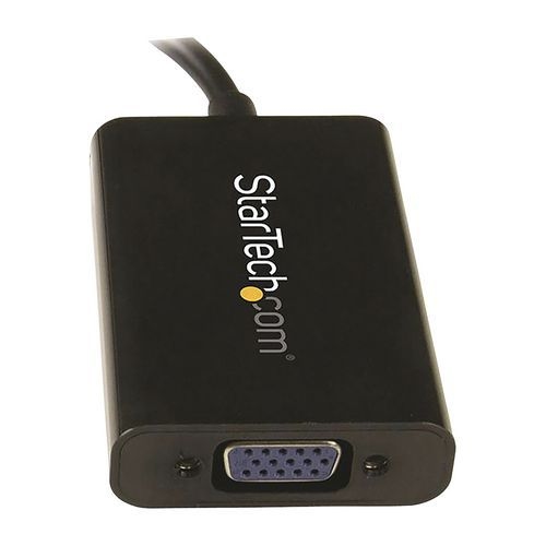 Adaptateur vidéo DisplayPort vers VGA avec audio-M/F-1920x1200/1080p-Noir - Image 2