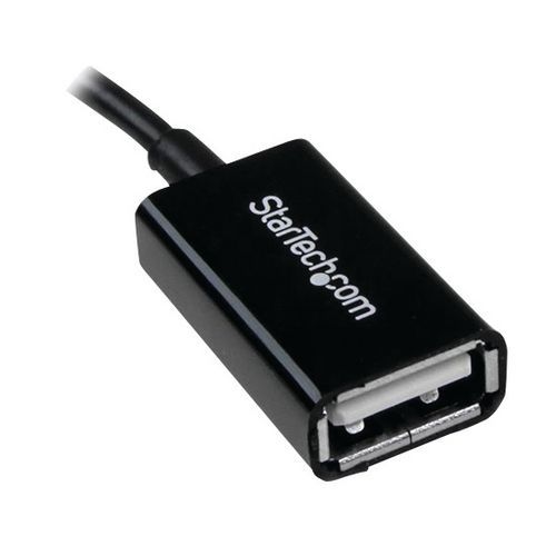 Câble adaptateur Micro USB vers USB Host OTG 12cm - M/F - Image 2