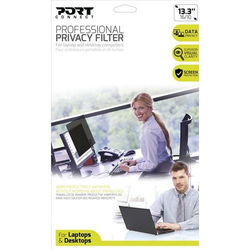 Filtre de confidentialité 2D Port pour écran 13,3'' 16/10 - Image principale