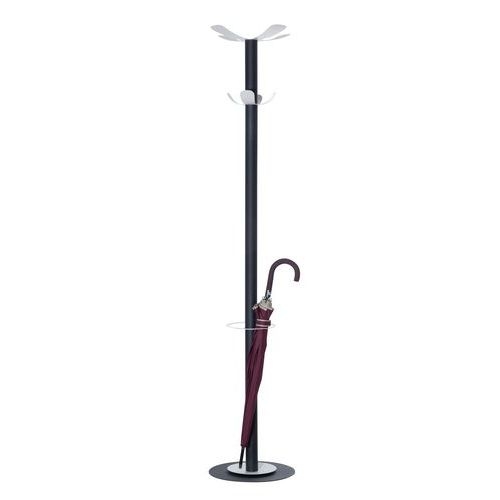 Portemanteau/parapluie Easy 8 patères- acier Anthracite/Blanc - Image 2