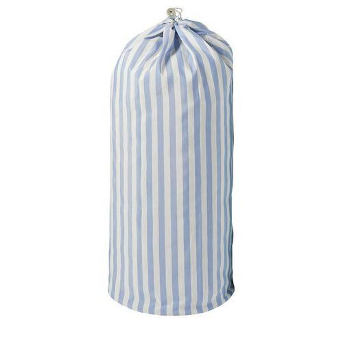 Lot de 6 sacs à linge forme marin à fond rond-Mod. 805-Rayé blanc bleu - Image principale