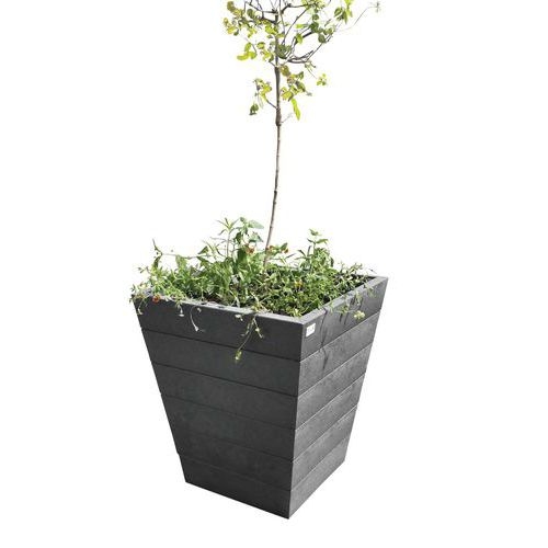 Jardinière Espace Conique plastique recyclé Espace Urbain - Image 3