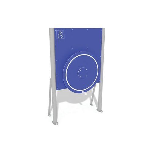 Panneau avec roue d épaule, adapté pour handicapés - fixation platines - Image 2