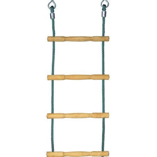 Echelle de corde échelons bois - 2.50 m - vert - Image principale