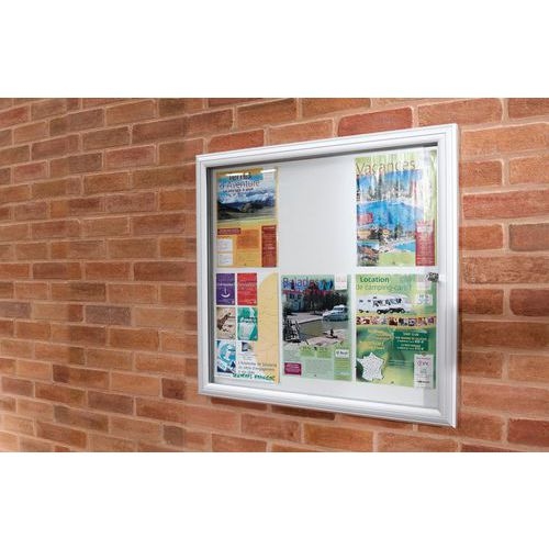 Vitrine affichage extérieur Reverso porte plexiglas Planorga - Image principale