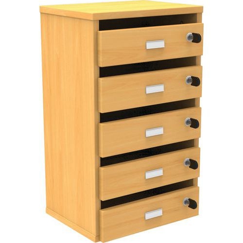 Meuble Octet courrier avec portes boites aux lettres Hêtre - Manutan Expert - Image principale
