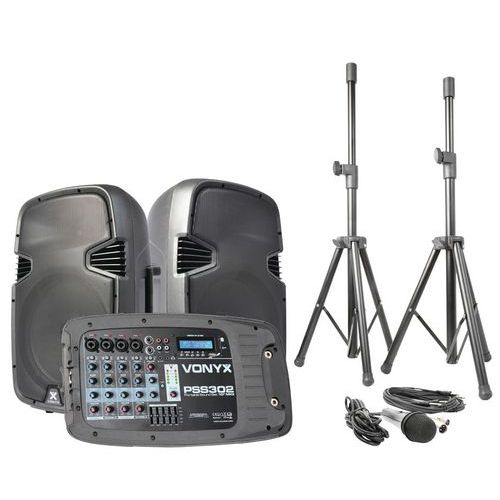 Ensemble de sono portable 10" SD/USB/MP3/BT avec pieds - PSS302 - Image principale
