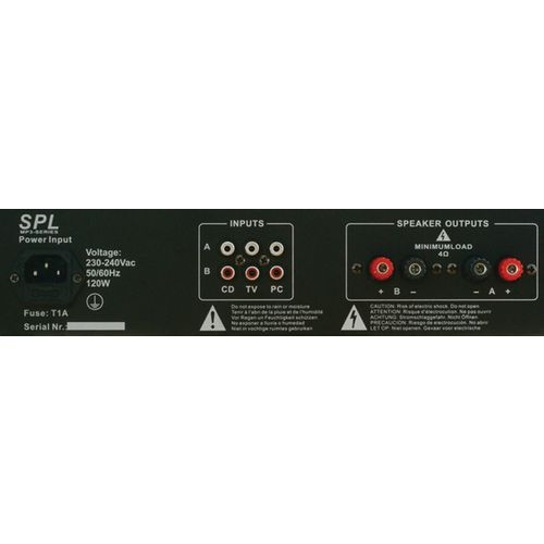 Amplificateur LED bleue + EQ Noir - SPL 500MP3 - Image 2