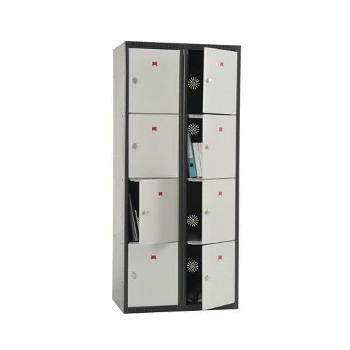 Armoire vestiaire multicasiers non visitables 8 casiers - Image principale