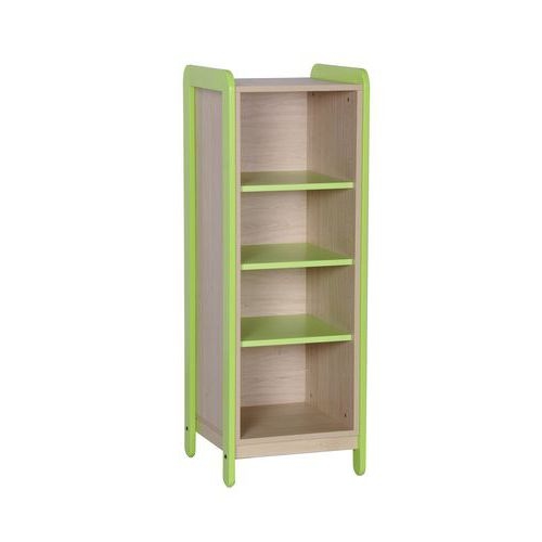 Meuble 1 colonne 4 niches Lili hauteur 137 cm coloris vert - Image principale