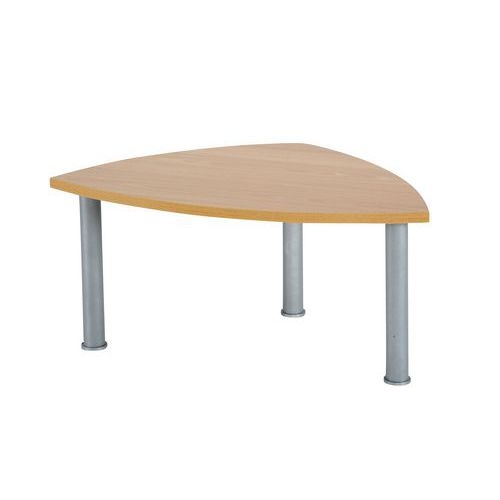 Table basse Cosy berlingot piètement gris alu plateau coloris hêtre - Image principale
