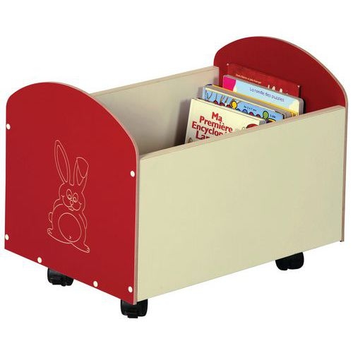 Bac à roulettes Zébulon décor lapin - Image 2