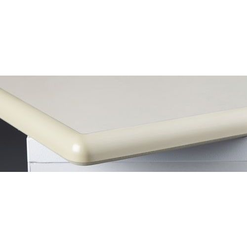 Plateau de table 130 x 50 cm revêtu stratifié beige chants surmoulés - Image 3