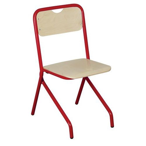 Chaise Access - 4 pieds appui sur table  T3 unite 1023 jaune - Image 4