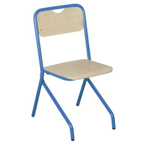 Chaise Access - 4 pieds appui sur table  T3 unite 1023 jaune - Image 2
