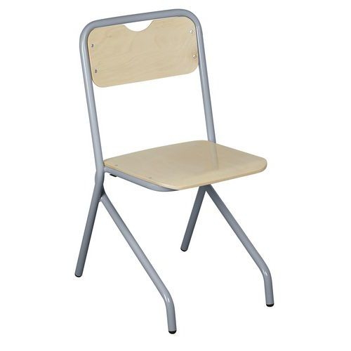 Chaise Access - 4 pieds appui sur table  T3 unite 1023 jaune - Image 3