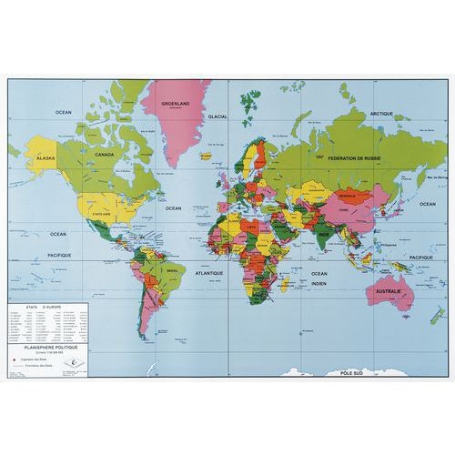 Carte du monde murale double face - Image 2