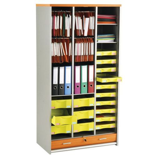 Jeu de 2 rails pour dossiers suspendus pour tablette largeur 80 cm - Image principale