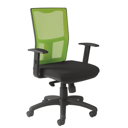 Fauteuil Ritz accoudoir réglable dossier résille couleur - Manutan Expert - Image 6