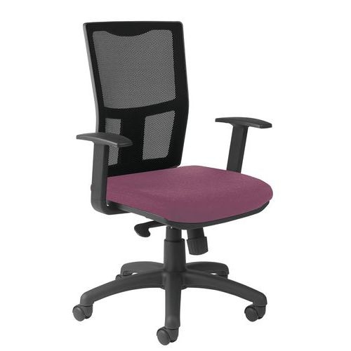Fauteuil Ritz accoudoir fixe dossier résille noire - Manutan Expert - Image 4