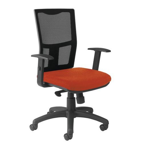 Fauteuil Ritz accoudoir réglable dossier résille noire - Manutan Expert - Image 4