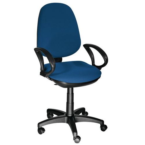 Fauteuil de bureau Viva contact permanent coloris bleu - Image principale