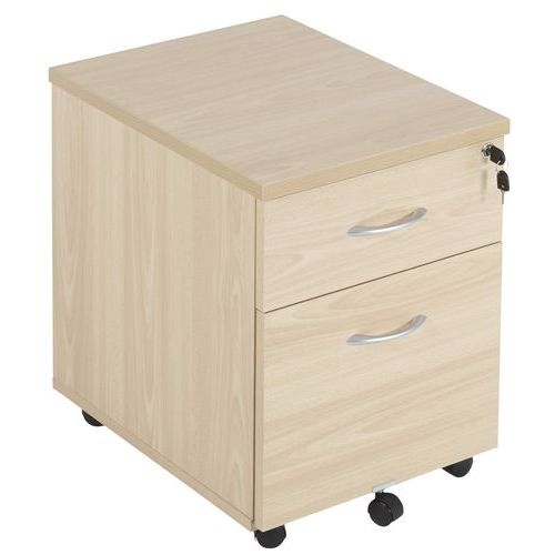 Caisson mobile 2 tiroirs prof. 56 cm Hêtre - Image principale