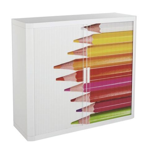Armoire à rideaux personnalisée crayons - EasyOffice - Image principale