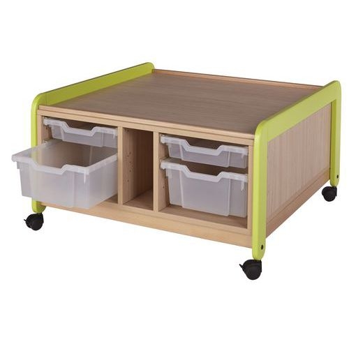 Meuble d'activités Lili montants coloris vert - Image 7