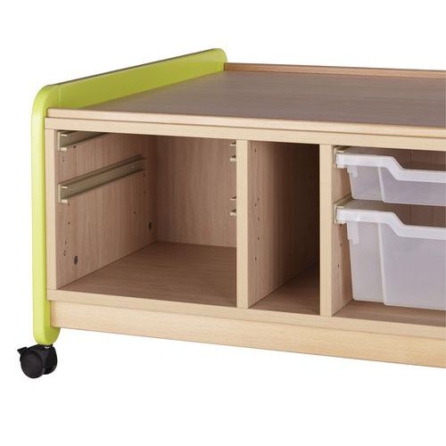Meuble d'activités Lili montants coloris vert - Image 8