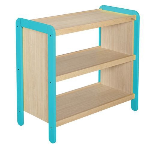 Rayonnage maternelle Lili piètement coloris bleu turquoise - Image principale