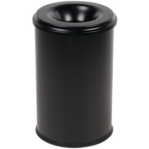Poubelle antifeu Manutan - 20 L à 110 L - Noir ou Gris - Manutan Expert - Image 7