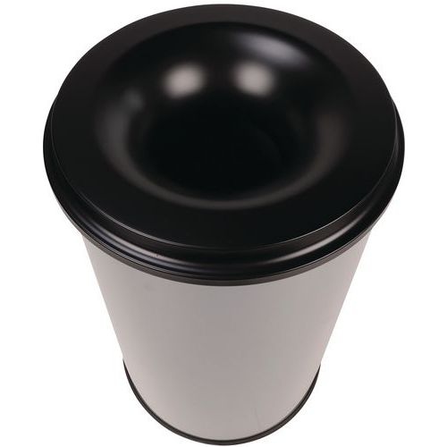 Poubelle antifeu Manutan - 20 L à 110 L - Noir ou Gris - Manutan Expert - Image 6