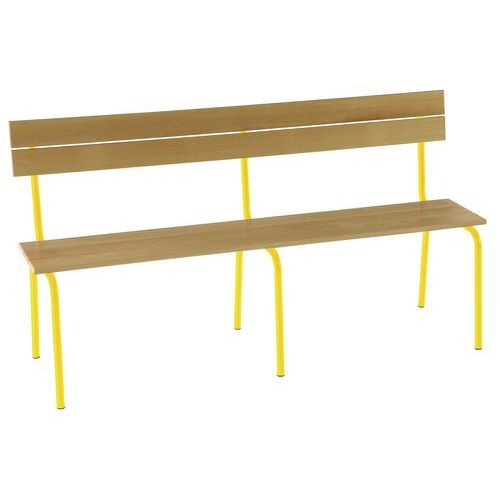 Banc assise 3 lames avec dossier - Image principale