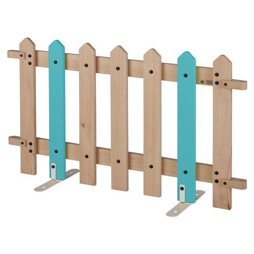 Barrière 7 lattes support montant coloris bleu turquoise - Image principale