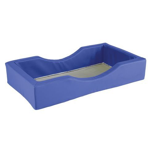 Lit mousse 120 x 60 cm coloris bleu - Image principale