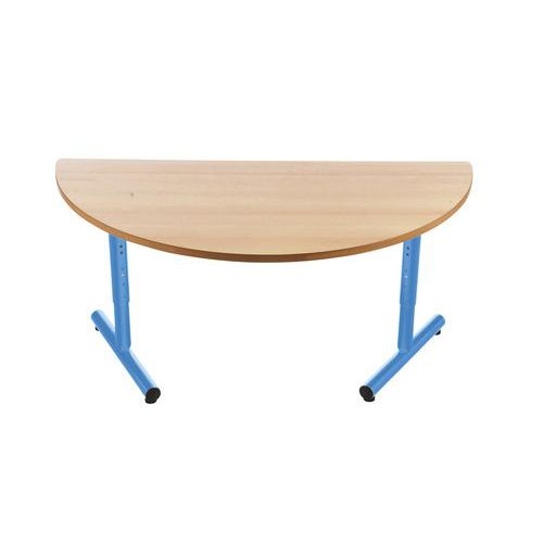 Table régl. Chloé  1/2 lune pied dégag. Lat. plat. hêtre - Mobidecor - Image principale
