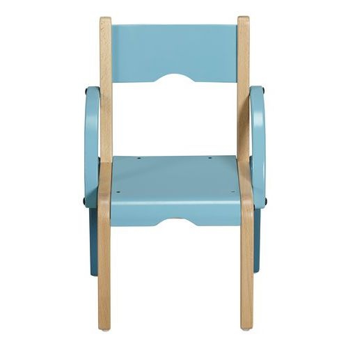 Fauteuil Lili T1 assise/accoudoirs coloris bleu turquoise - Image 3