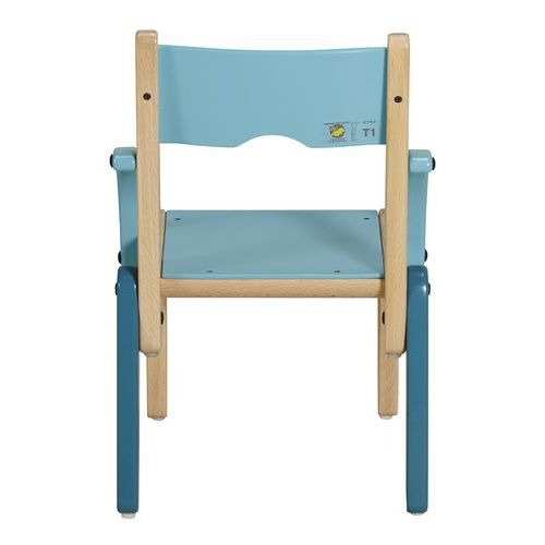 Fauteuil Lili T1 assise/accoudoirs coloris bleu turquoise - Image 4