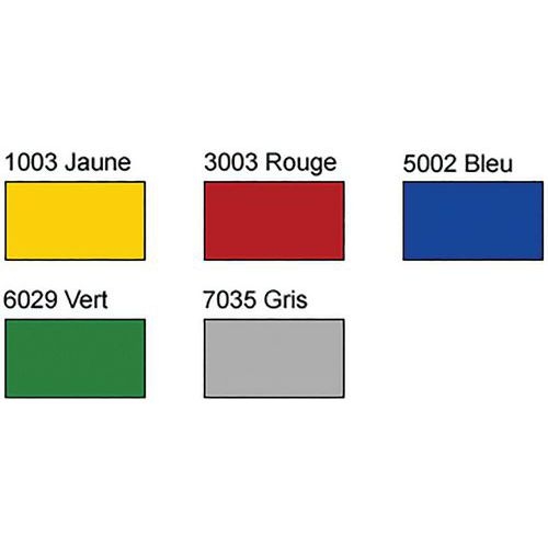 Tablette rectangulaire pour grilles Harmony rouge RAL 3003 - Image 2