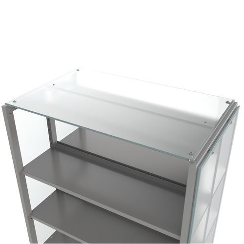 Toit de finition Ellipse en verre dépoli pour rayonnage double face - Image 3