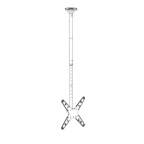 Support plafond orientable pour écrans jusqu'à 75" - Neomounts - Image 2