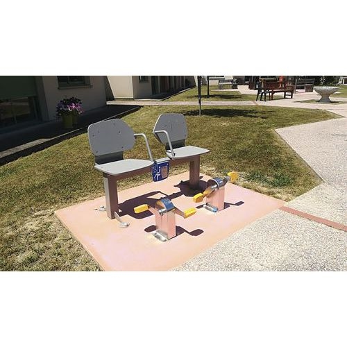 Banc double avec pédales - Image principale
