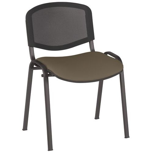 Lot de 5 Chaises Bliz tissu dossier résille - GMCE - Image principale