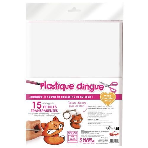 Feuille plastique dingue transparentes 20 x 26 cm (Pochette de 15) - Image principale