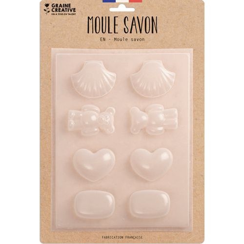 Lot 8 moules à petits savons fantaisie - Image principale