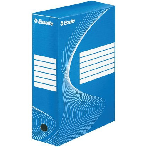 Lot de 25 Boîte archives Esselte Boxy Vivida, 100 mm, bleue - Image principale